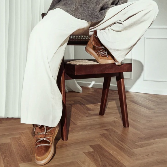 NEW Ivylee Copenhagen wool / shearling boots, size 8.5 - Picture 2 of 3